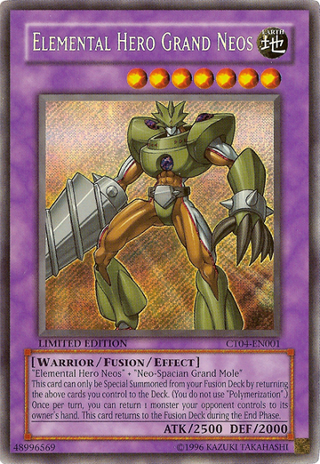 Héroe elemental Grand Neos [CT04-EN001] Secreto raro 