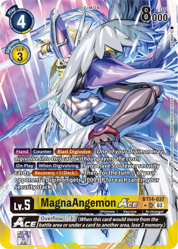 MagnaAngemon Ace [BT14-037] (Arte alternativo exclusivo en inglés) [Blast Ace] 