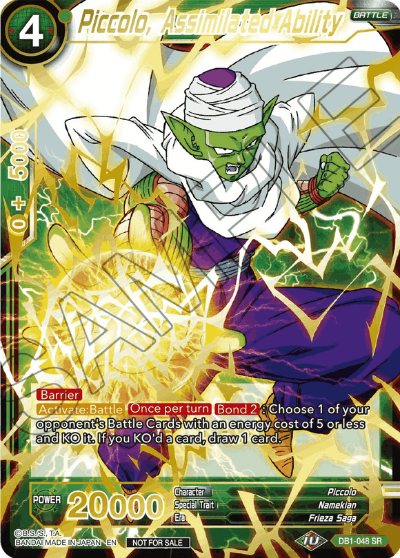 Piccolo, habilidad asimilada (Alt. Art Card Set 2023 Vol. 1) (DB1-048) [Tarjetas de promoción de torneos] 