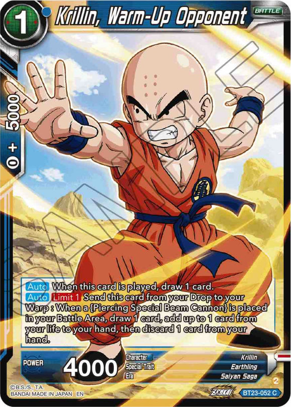 Krillin, rival de calentamiento (BT23-052) [Combinación perfecta] 
