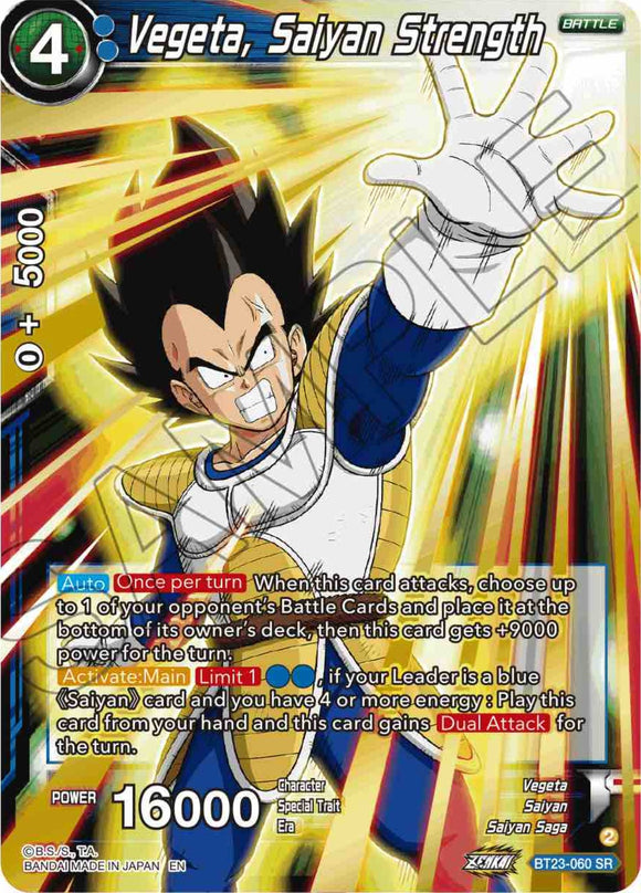 Vegeta, Fuerza Saiyan (BT23-060) [Combinación Perfecta] 