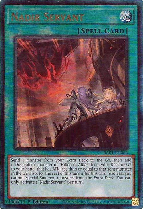 Sirviente Nadir [RA01-EN062] Prismático Definitivo Raro 