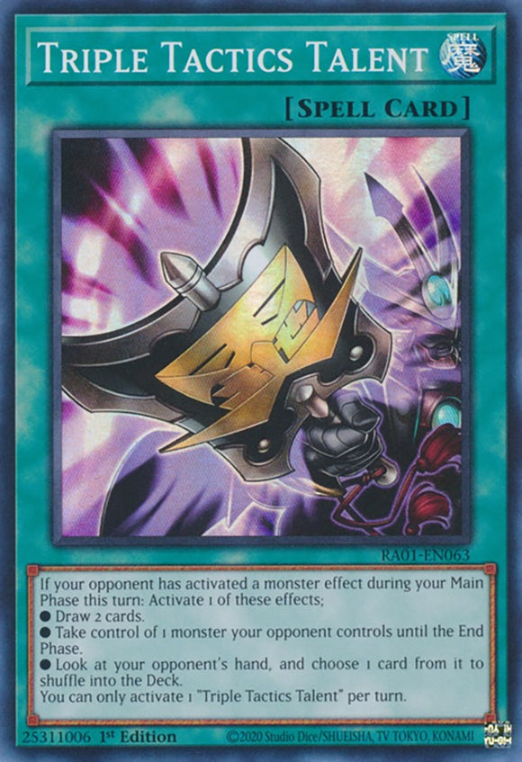 Talento Triple Tactics [RA01-EN063] Súper raro 