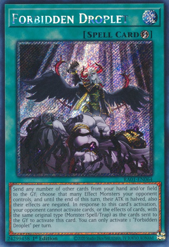 Gota Prohibida [RA01-EN064] Platino Secreto Raro 