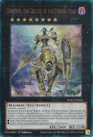 Dingirsu, el Orcust de la Estrella Vespertina [RA01-EN040] Prismático Ultimate Rare 