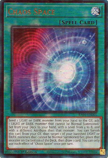 Espacio Caos [RA01-EN065] Prismático Ultimate Raro 