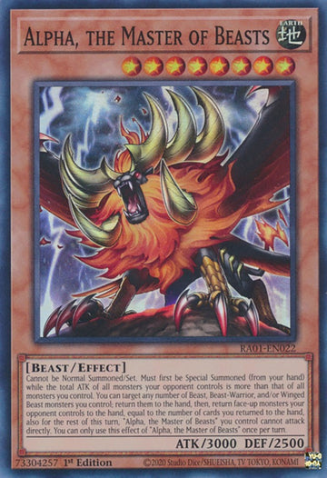 Alpha, el Maestro de las Bestias [RA01-EN022] Súper Raro 