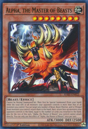 Alpha, el Maestro de las Bestias [RA01-EN022] Ultra Raro 