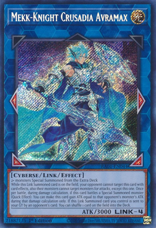 Mekk-Knight Crusadia Avramax [RA01-EN044] Secreto raro 