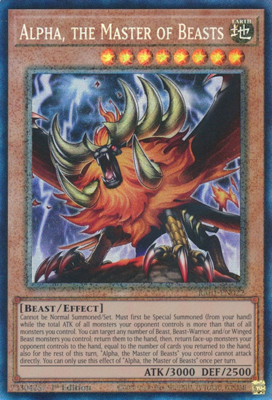 Alpha, el Maestro de las Bestias [RA01-EN022] Prismatic Collector's Rare 