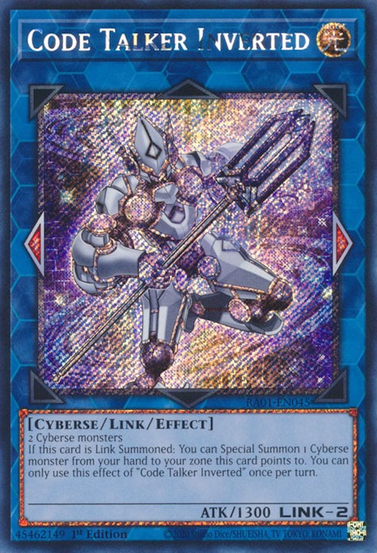 Code Talker Inverted [RA01-EN045] Platino Secreto Raro 
