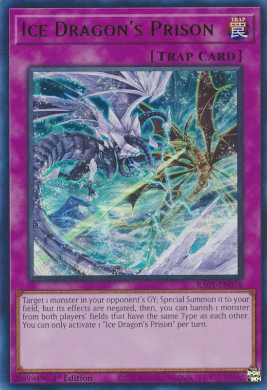 Prisión del Dragón de Hielo [RA01-EN078] Ultra Raro 