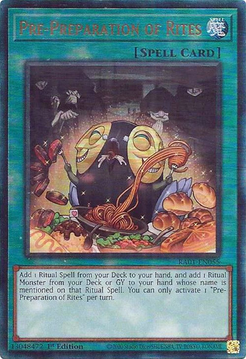 Preparación previa de ritos [RA01-EN055] Prismático Ultimate Rare 