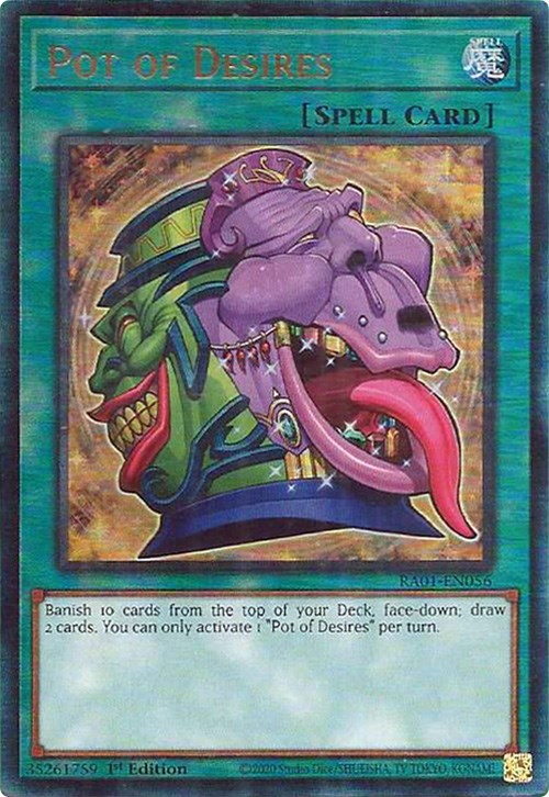 Olla de los deseos [RA01-EN056] Prismático Ultimate Rare 