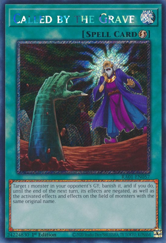 Llamado por la tumba [RA01-EN057] Platino Secreto Raro 