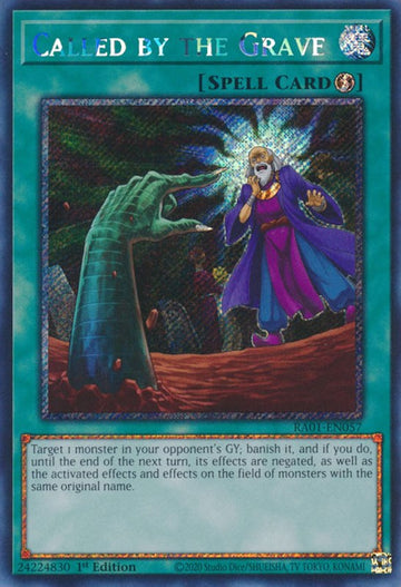 Llamado por la tumba [RA01-EN057] Platino Secreto Raro 