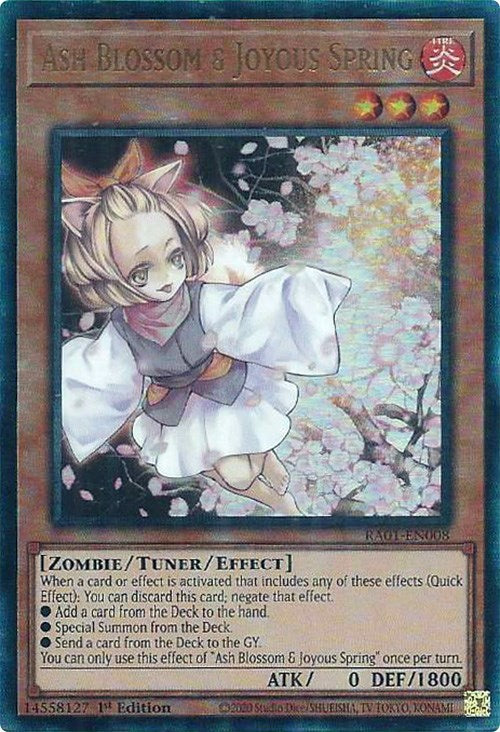 Flor de ceniza y primavera alegre [RA01-EN008] Prismatic Ultimate Rare 