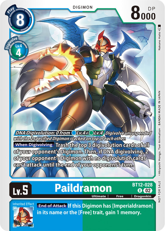 Paildramon [BT12-028] (Baraja de demostración de NYCC 2023) [A través del tiempo] 