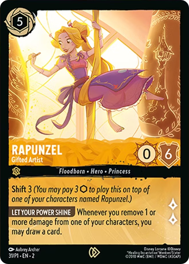 Rapunzel - Artista talentosa (31) [Tarjetas promocionales] 