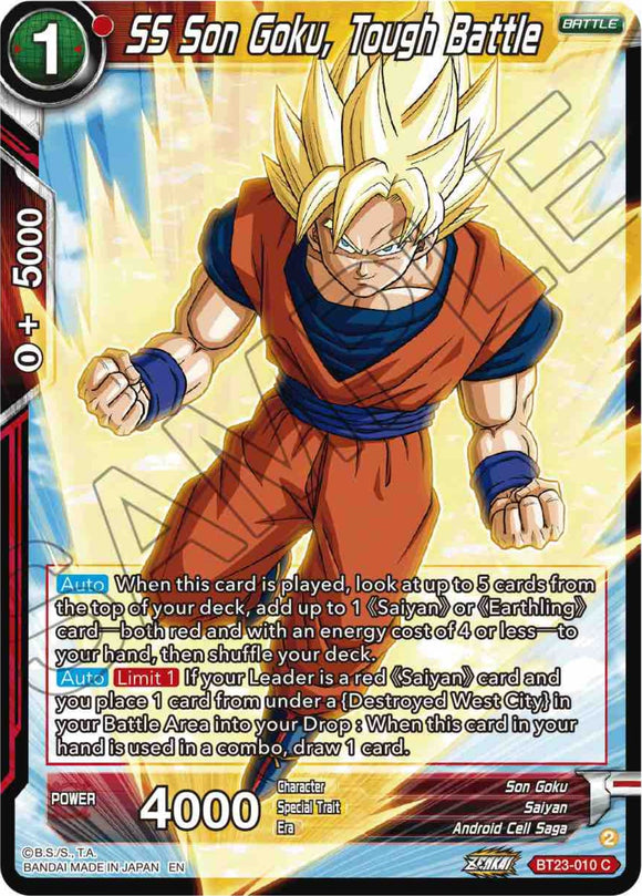 SS Son Goku, Tough Battle (BT23-010) [Combinación perfecta] 
