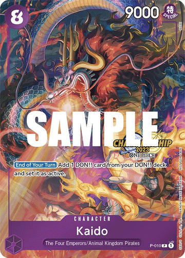 Kaido (paquete de celebración de CS 2023) [Tarjetas promocionales de One Piece] 