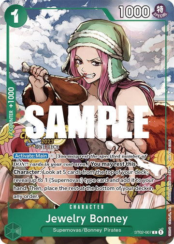 Joyas Bonney (paquete de celebración CS 2023) [Tarjetas de promoción de One Piece] 