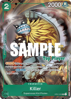 Killer (paquete de los mejores jugadores de CS 2023) [Tarjetas de promoción de One Piece] 