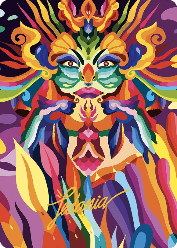 Tarjeta de arte Tidebinder de Tishana (firma estampada en oro) [Serie de arte Las cavernas perdidas de Ixalan] 