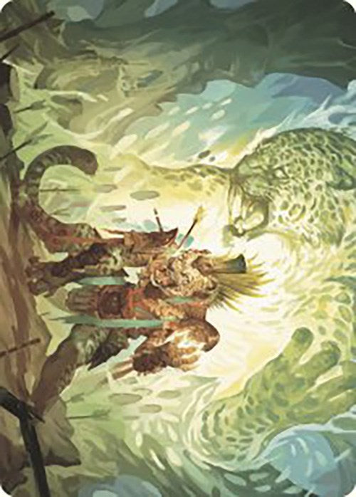 Tarjeta de arte El poder de los antepasados ​​[Serie de arte Las cavernas perdidas de Ixalan] 