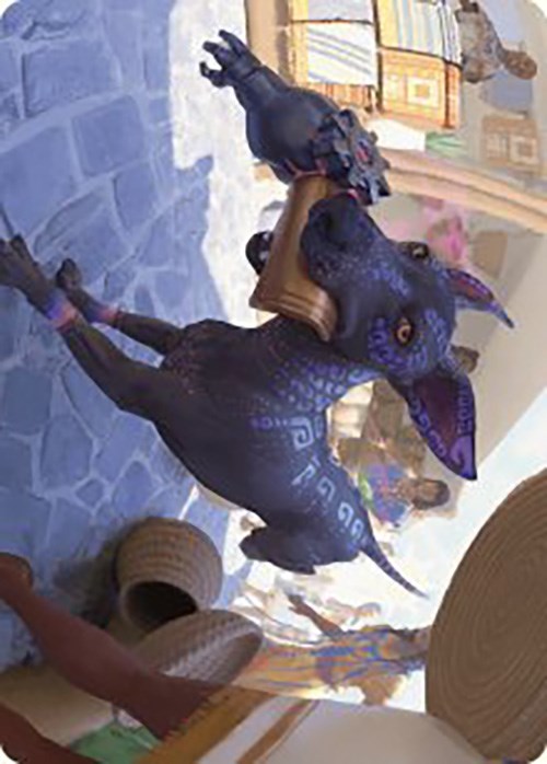 Tarjeta de arte de cachorro travieso [Serie de arte de Las cavernas perdidas de Ixalan] 
