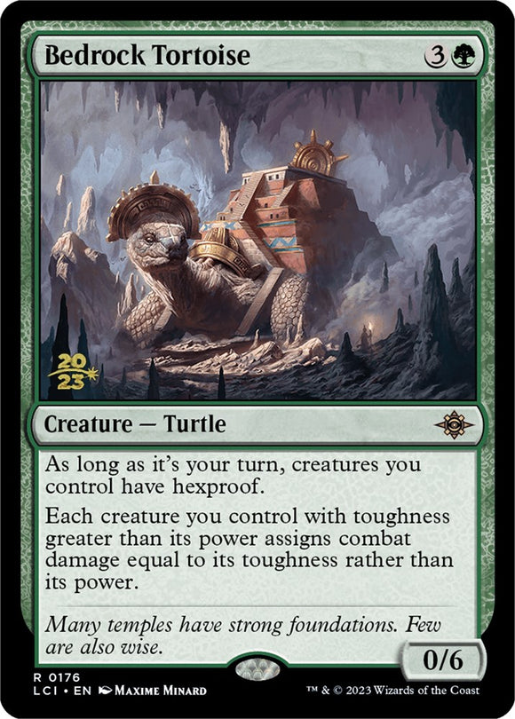 Tortuga de lecho de roca [Tarjetas de prelanzamiento de Las Cavernas Perdidas de Ixalan] 