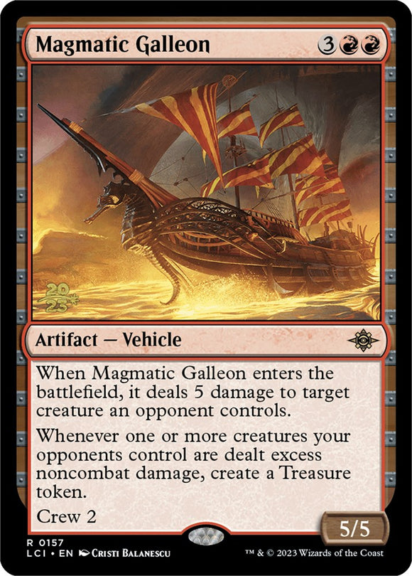 Galeón magmático [Tarjetas de presentación de Las cavernas perdidas de Ixalan] 