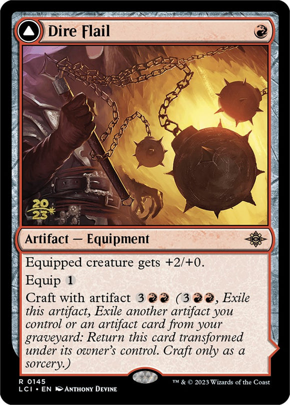 Dire Flail // Dire Blunderbuss [Tarjetas de presentación de Las Cavernas Perdidas de Ixalan] 
