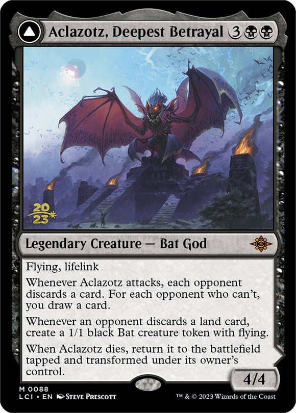 Aclazotz, la traición más profunda // Templo de los muertos [Tarjetas de presentación de Las Cavernas Perdidas de Ixalan] 