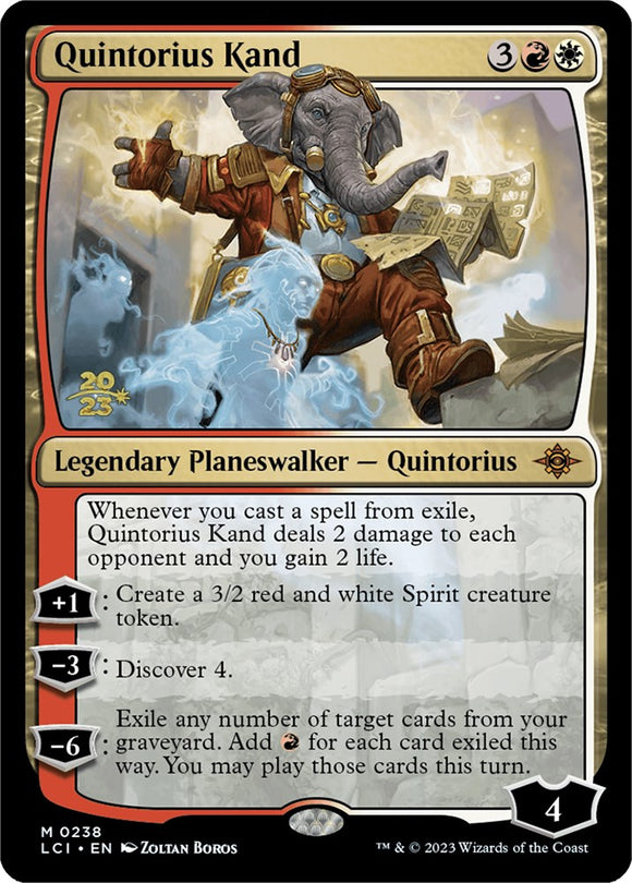 Quintorius Kand [Tarjetas de presentación de Las Cavernas Perdidas de Ixalan] 