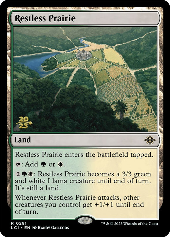 Pradera inquieta [Tarjetas de presentación de Las cavernas perdidas de Ixalan] 
