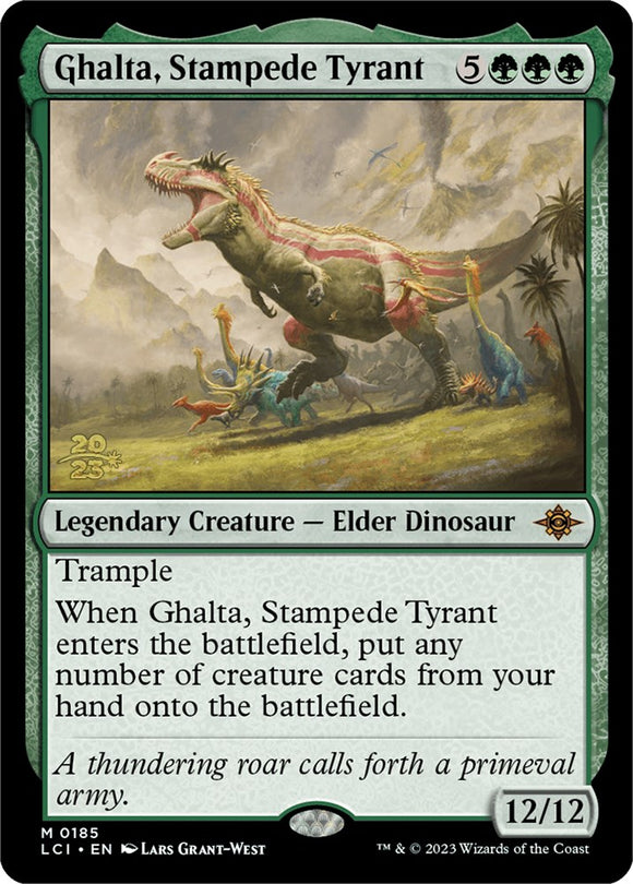 Ghalta, tirano de la estampida [Tarjetas de presentación de Las Cavernas Perdidas de Ixalan] 