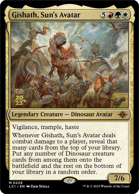 Gishath, Avatar del Sol (LCI) [Tarjetas de presentación de Las Cavernas Perdidas de Ixalan] 