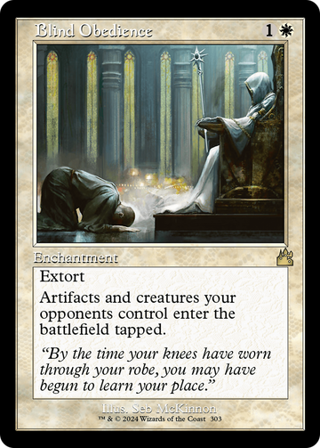 Obediencia ciega (fotograma retro) [Ravnica Remastered] 
