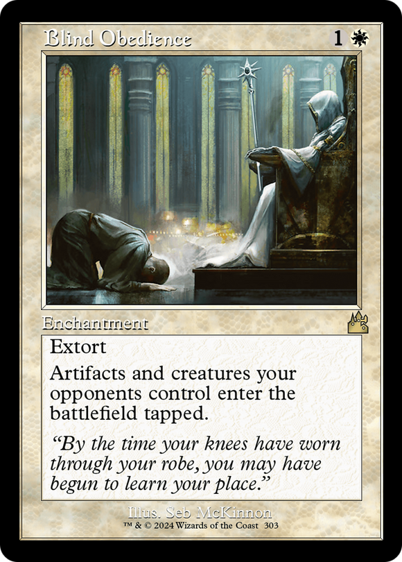 Obediencia ciega (fotograma retro) [Ravnica Remastered] 