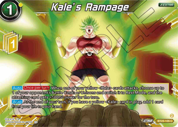 El alboroto de Kale (BT23-105) [Combinación perfecta] 