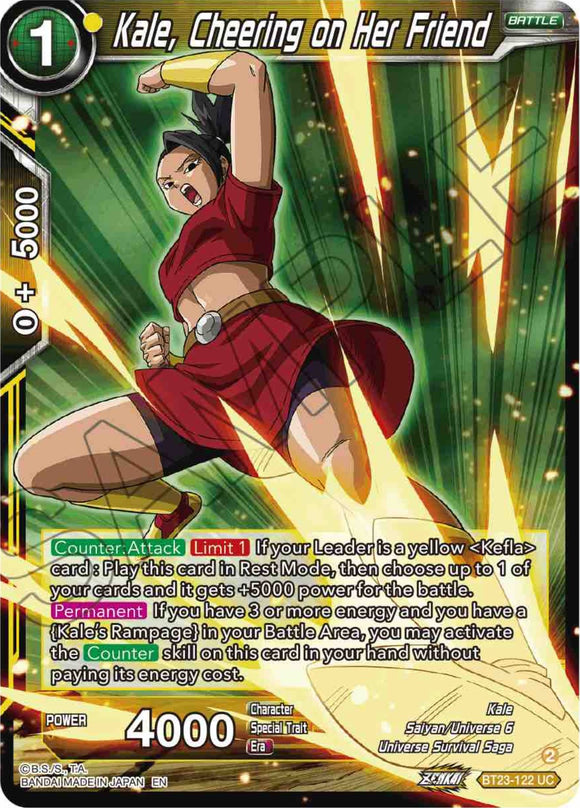 Kale animando a su amiga (BT23-122) [Combinación perfecta] 