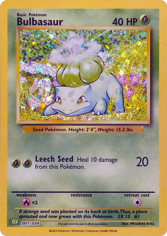 Bulbasaur [Clásico del juego de cartas coleccionables] 