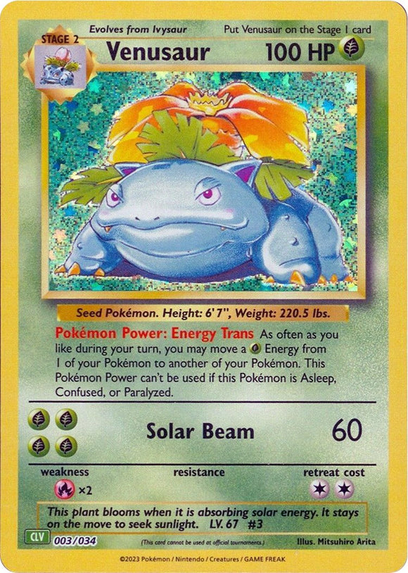 Venusaur [Clásico del juego de cartas coleccionables] 