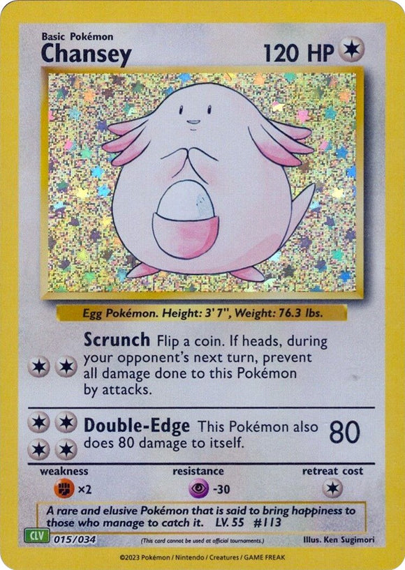 Chansey [Clásico del juego de cartas coleccionables] 