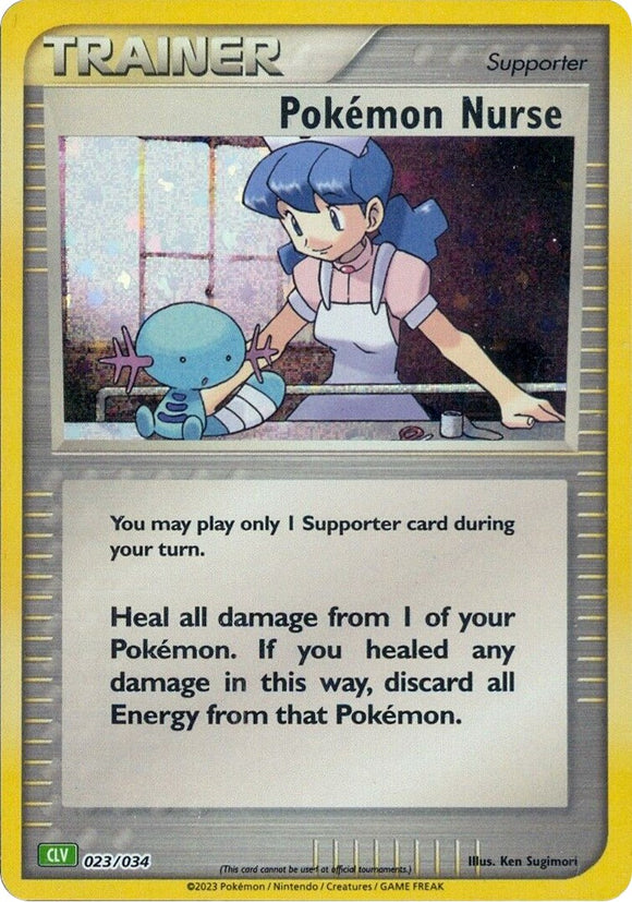 Enfermera Pokémon (023/034) [Juego de cartas coleccionables clásico] 