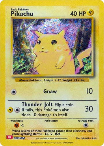 Pikachu [Clásico del juego de cartas coleccionables] 