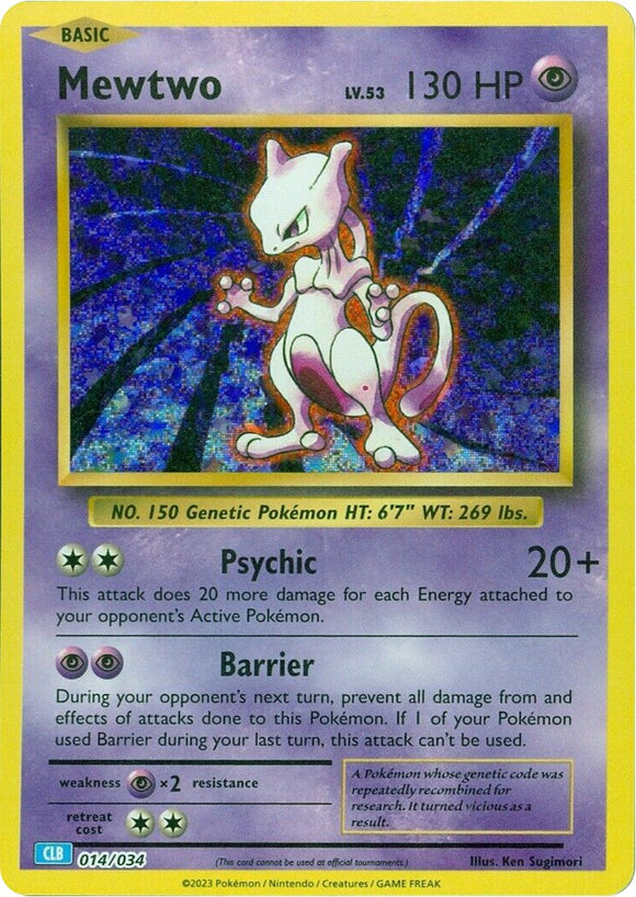 Mewtwo [Clásico del juego de cartas coleccionables] 