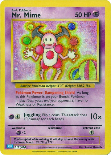 Mr. Mime [Clásico del juego de cartas coleccionables] 