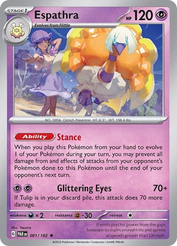 Espathra (081/182) (Caja de construcción y combate) [Scarlet &amp; Violet: Paradox Rift] 